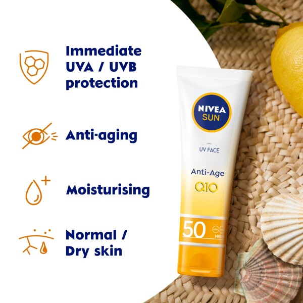 Nivea Sun UV Face Q10 Anti-Age & Anti-Pigment Sun Cream SPF50