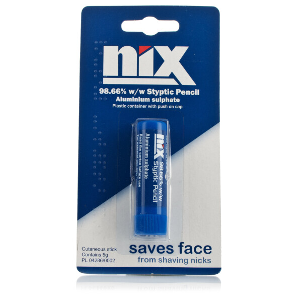 Nix Styptic Pencil Saves Face