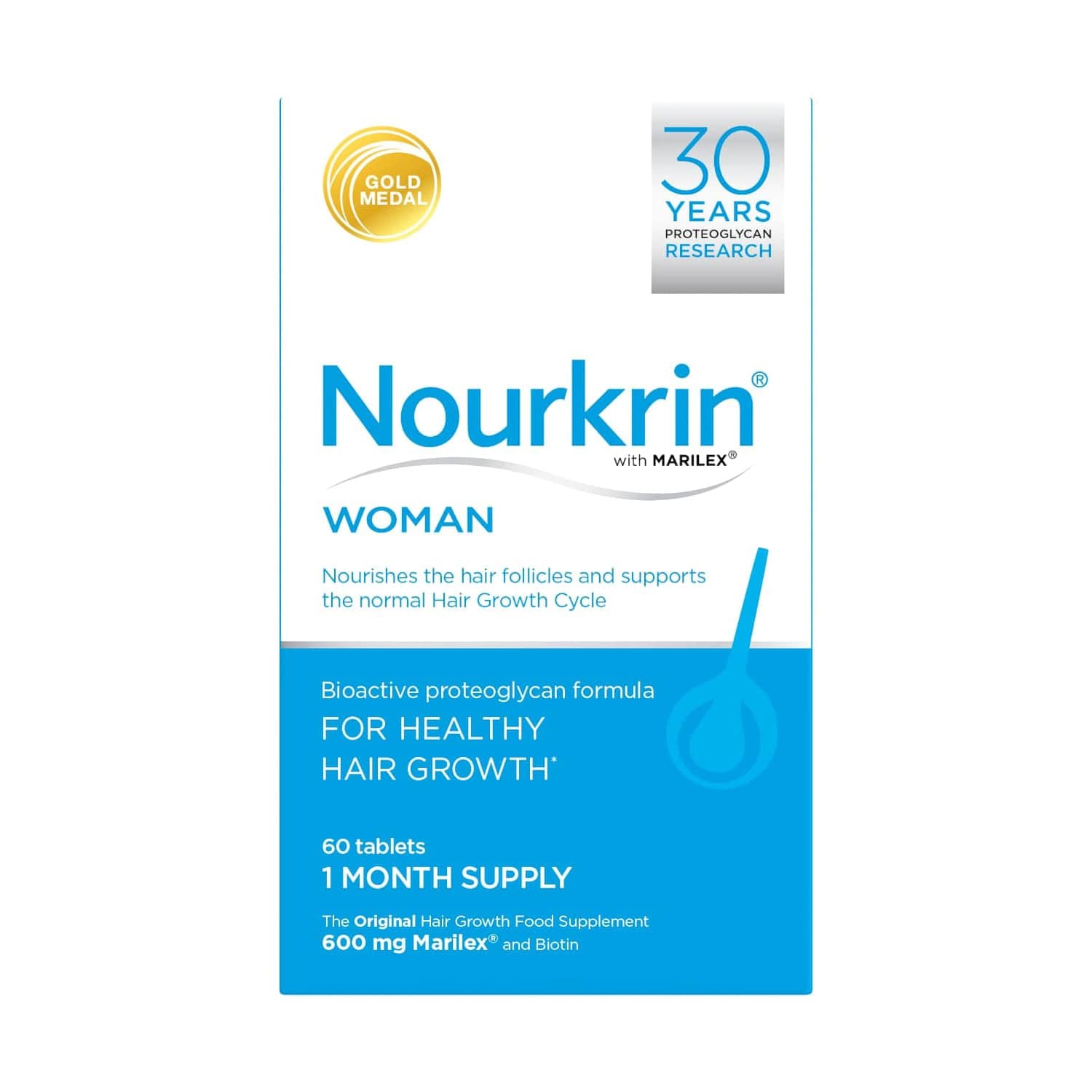 Nourkrin Woman 1 Month Supply 60 Tablets