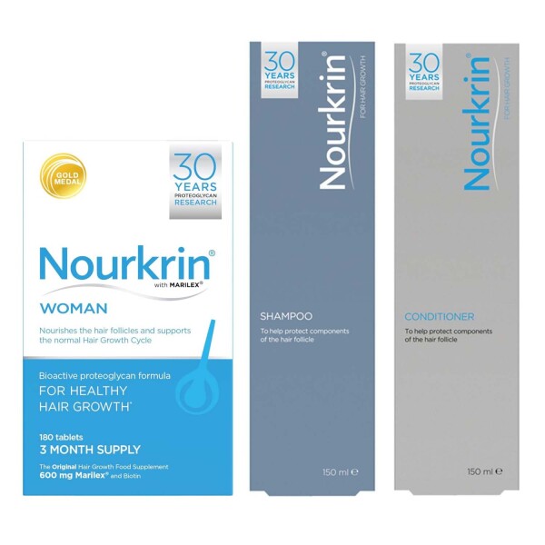 Nourkrin Woman Hair Growth Programme (Free Shampoo and Conditioner)