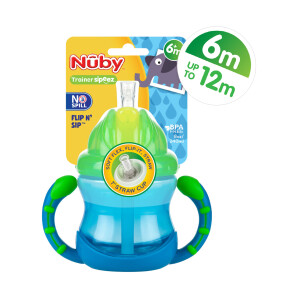  Nuby Flip N Sip Two Handle Cup 