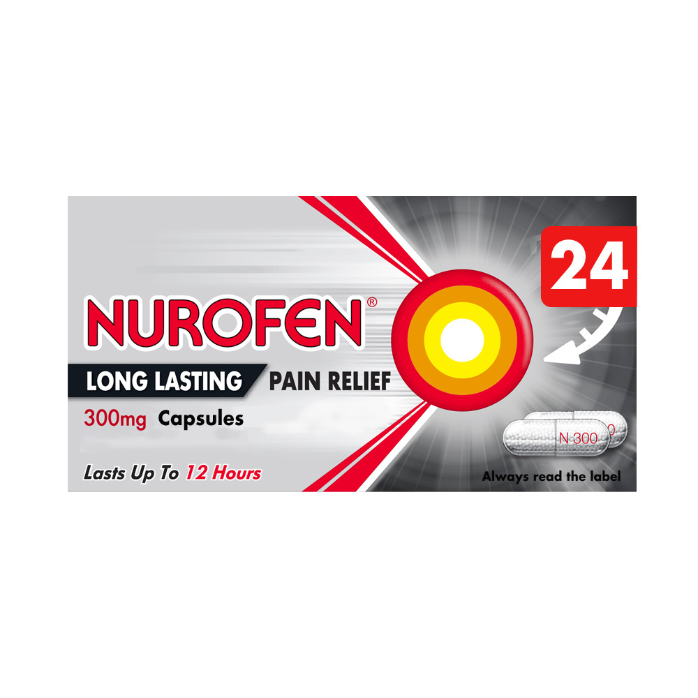 Nurofen Long Lasting relief 300mg Prolonged Release Capsules