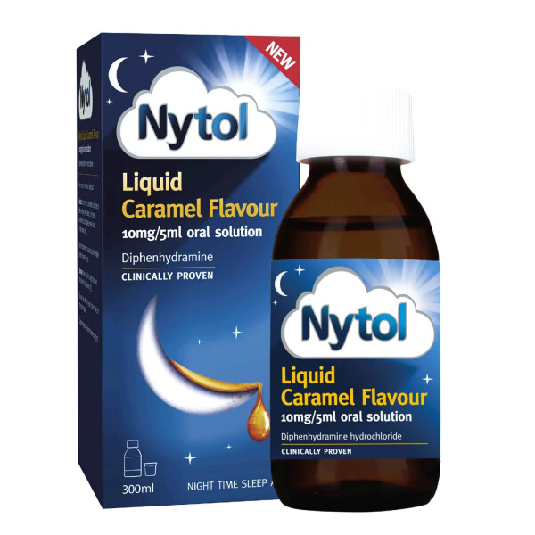 Nytol Liquid Diphenhydramine Caramel Flavour