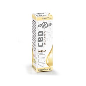 OK CBD Organic Oil Vanilla Tongue Drops 400mg