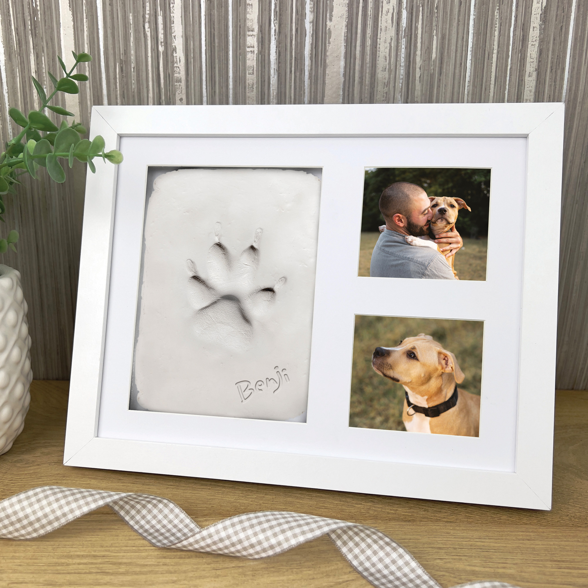 Oh So Precious Paw Print Clay Mould & Photo Frame