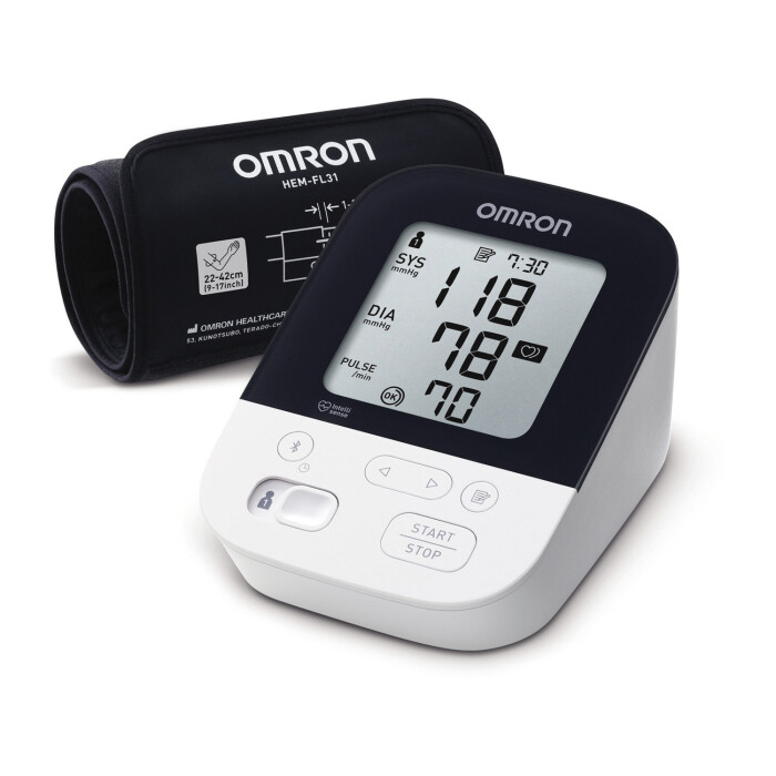 Image of Omron M4 Intelli IT Automatic Upper Arm Blood Pressure Monitor (HEM-7155T-EBK)