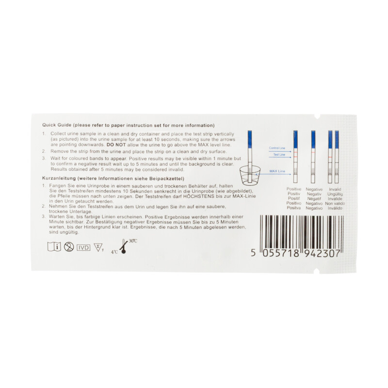 One Step 30 Ovulation Test Strips With 5 Pregnancy Tests