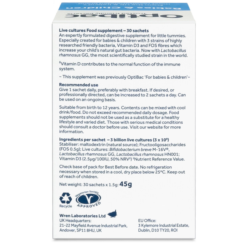 OptiBac Probiotics For Babies And Children x 4