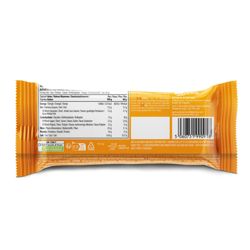 Optimum Nutrition Whipped Protein Bar Multipack - Chocolate Caramel