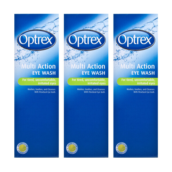 Optrex Multi Action Eye Wash Triple Pack