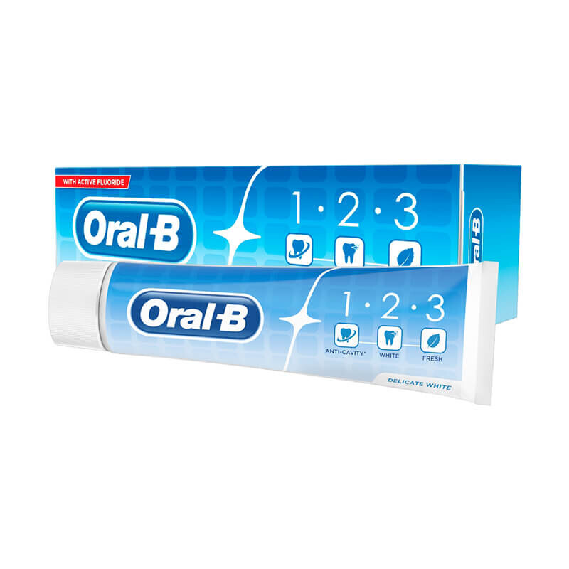 Oral-B 1-2-3 Delicate White Toothpaste