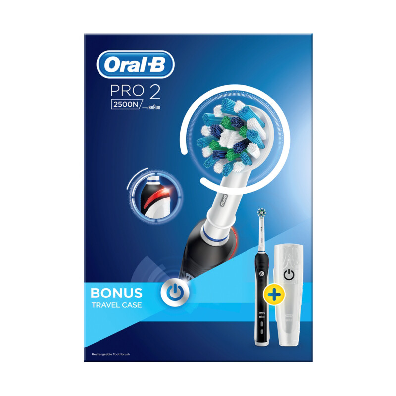 Buy Oral B Pro 2 2500N Electric Toothbrush Black | Chemist ...