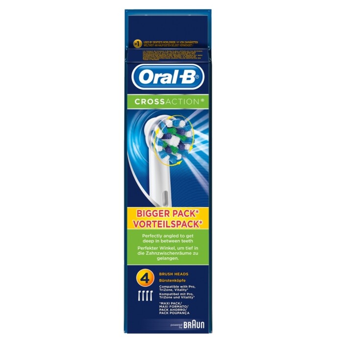 Image of Oral-B Cross Action Refill Heads White