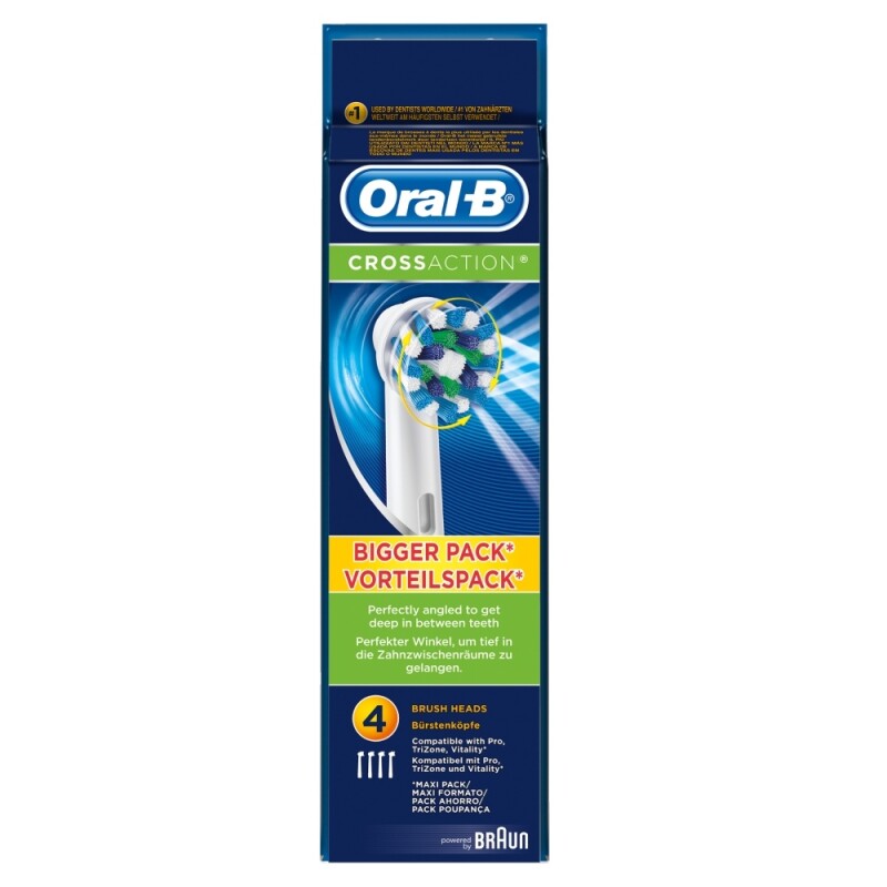 Oral-B Cross Action Refill Heads White