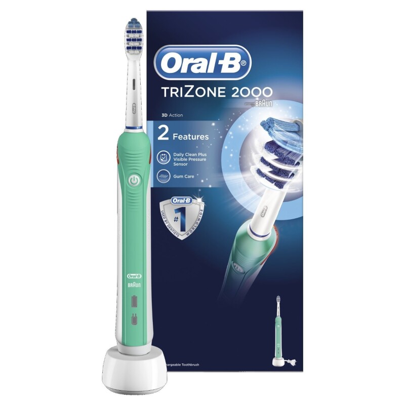 Oral-B Trizone 2000 Electric Rechargeable Toothbrush Powered by Braun