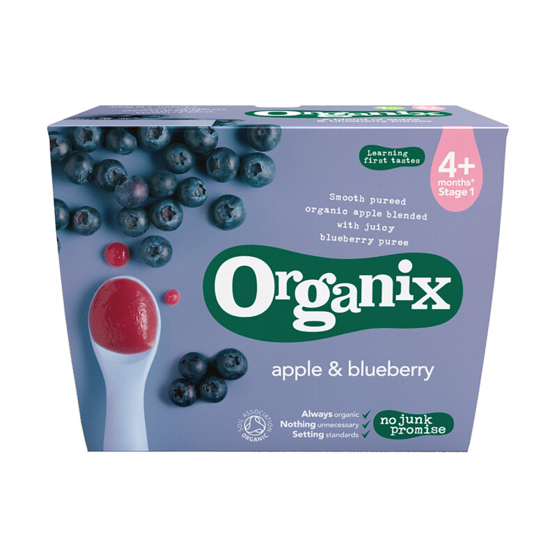 Organix Apple & Blueberry Compote
