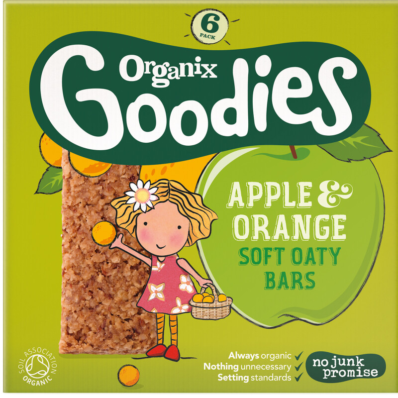 Organix Goodies Apple & Orange Oaty Bar Multipack (expires: 09/17)