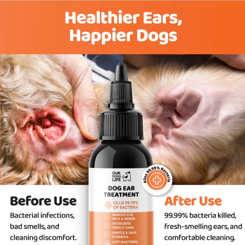 OurDogsLife Dog Ear Drops 100ml