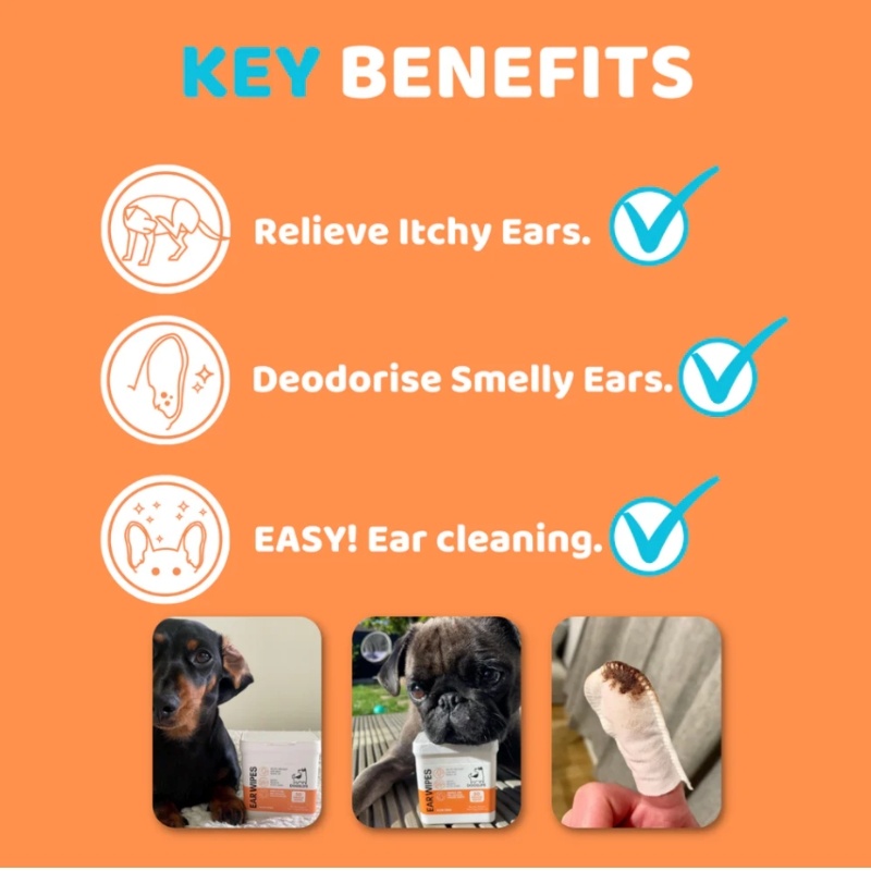 OurDogsLife Dog Ear Wipe 50pack