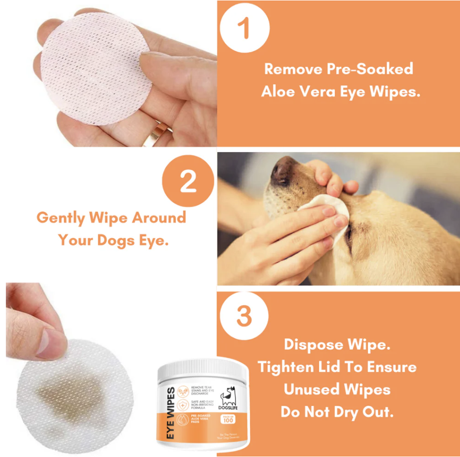 OurDogsLife Dog Eye Wipe 100pack