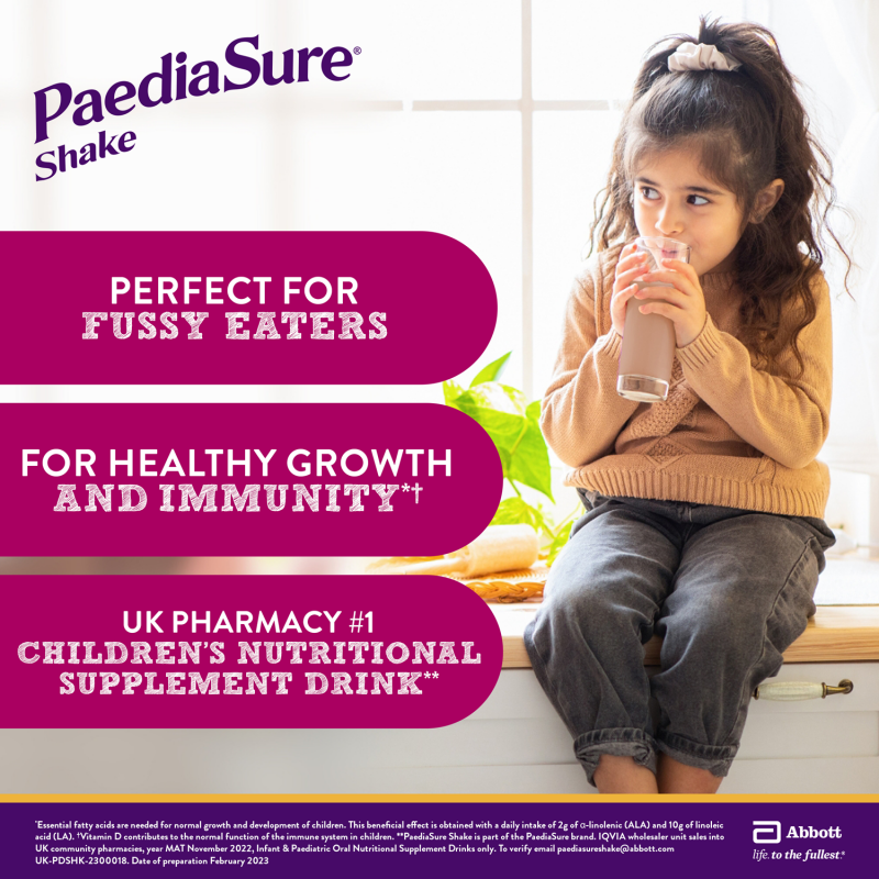 PaediaSure Shake Chocolate Flavour Multivitamin Drink for Kids