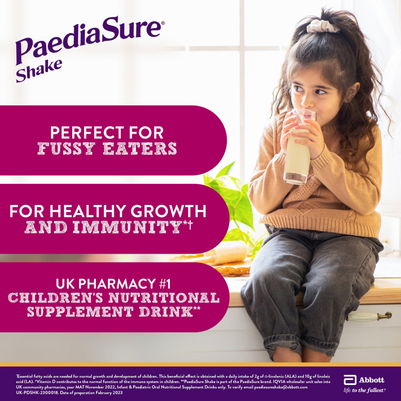 PaediaSure Shake Powder Vanilla Flavour Multivitamin Drink for Kids