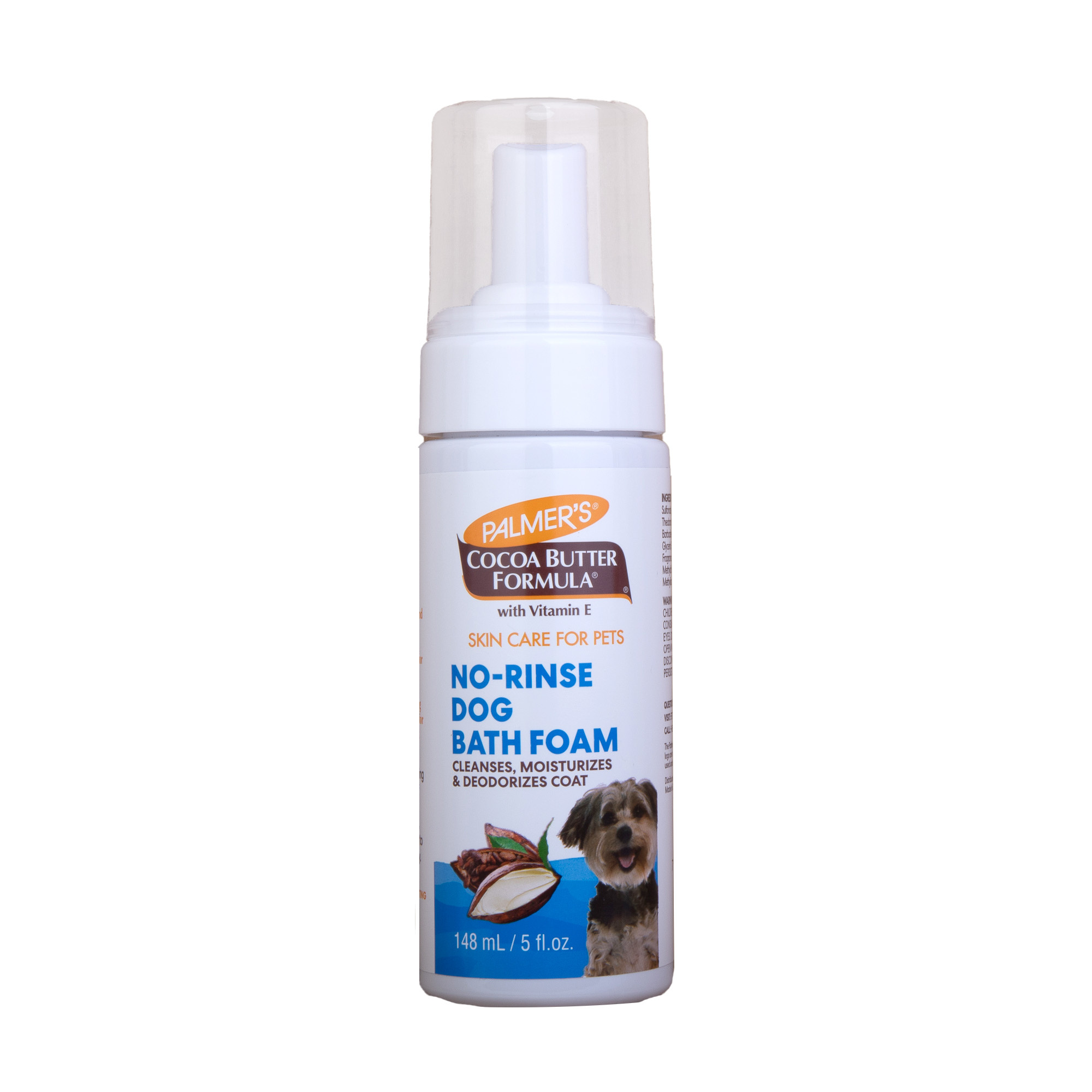 Palmer's For Pets Dogs  Moisturizing No-Rinse Bath Foam With Cocoa Butter 5oz