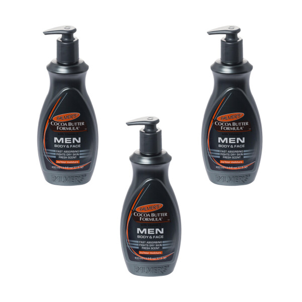 Palmers Cocoa Butter Formula Men Body & Face Lotion Triple Pack