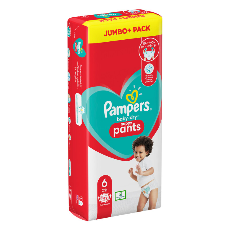 Pampers Baby-Dry Size 6 Nappy Pants Jumbo Pack