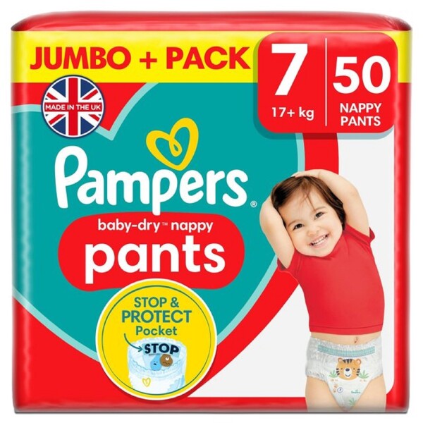 Lot 2 paquets couches baby dry pants taille 7 - Pampers | Beebs