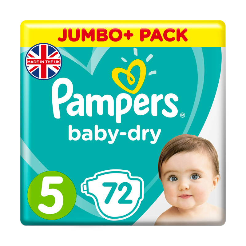 Pampers Baby-Dry Size 5 Nappies Jumbo Pack