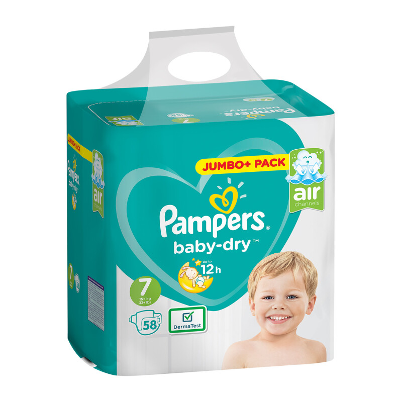 Pampers Baby-Dry Size 7 Nappies Jumbo Pack