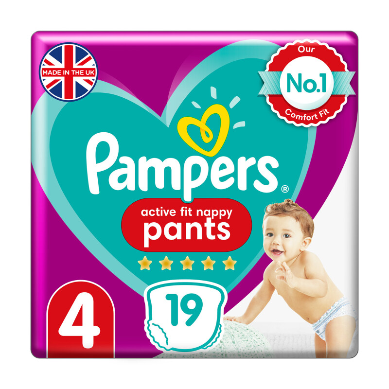 Pampers Premium Protection Active Fit Pants Size 4