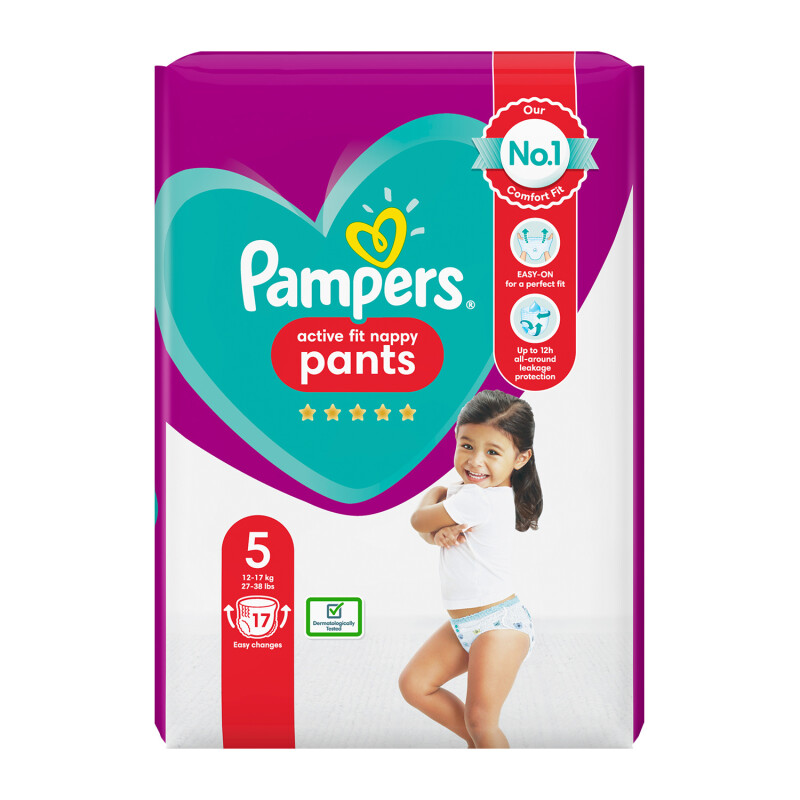 Pampers Premium Protection Active Fit Pants Size 5