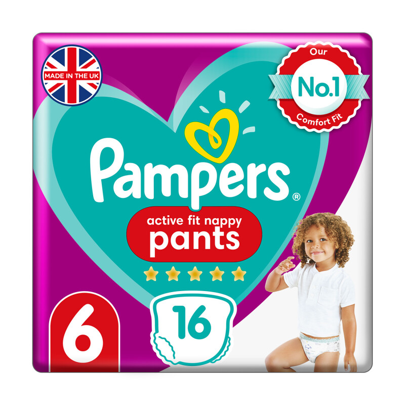Pampers Premium Protection Active Fit Pants Size 6