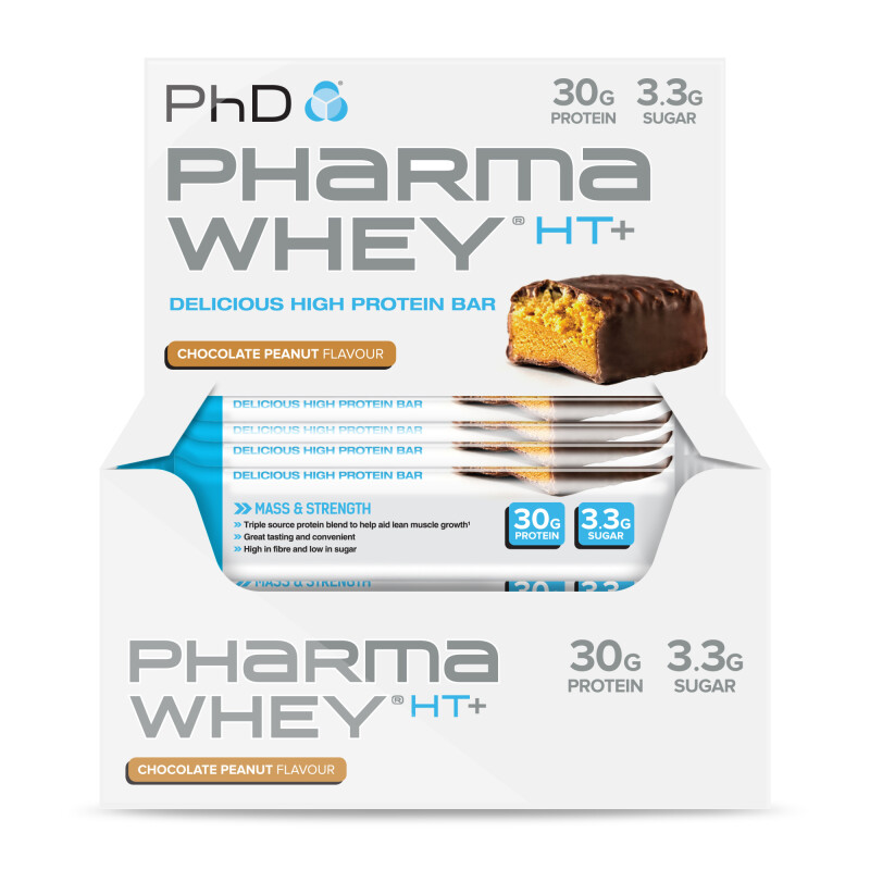 PhD Pharma Whey Bar Choc Peanut