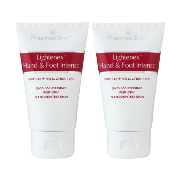 PharmaClinix Lightenex Hand & Foot Intense Cream for Hyperpigmentation Twin Pack