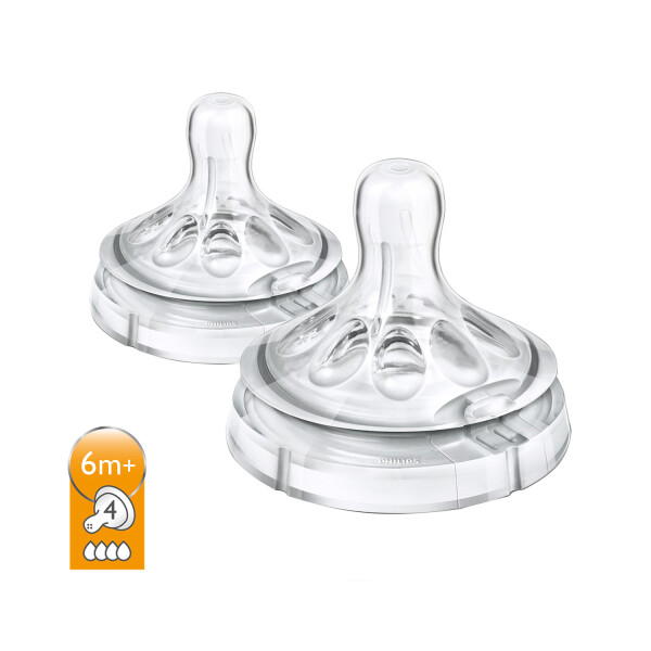 Philips Avent 6 Month+ Natural Fast Flow Teat Twin Pack