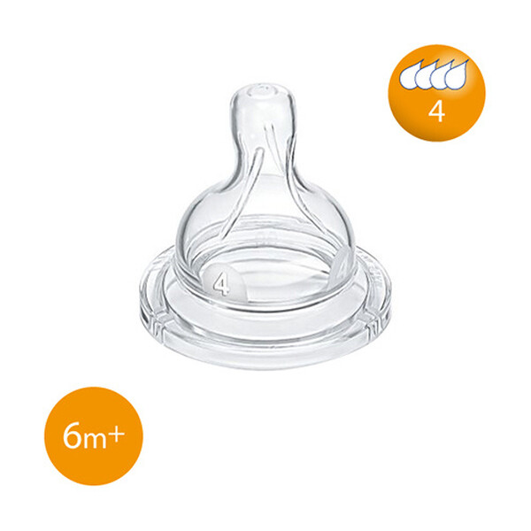 Philips Avent Airflex Fast Flow 6 Month+ Silicone Teat