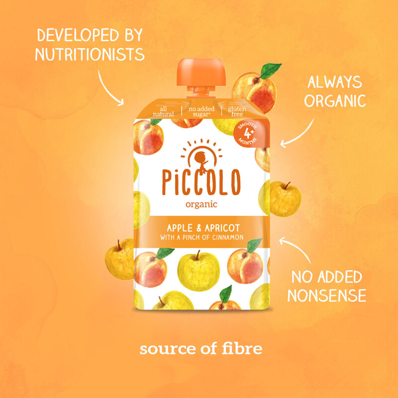 Piccolo Organic Apple & Apricot Stage 1
