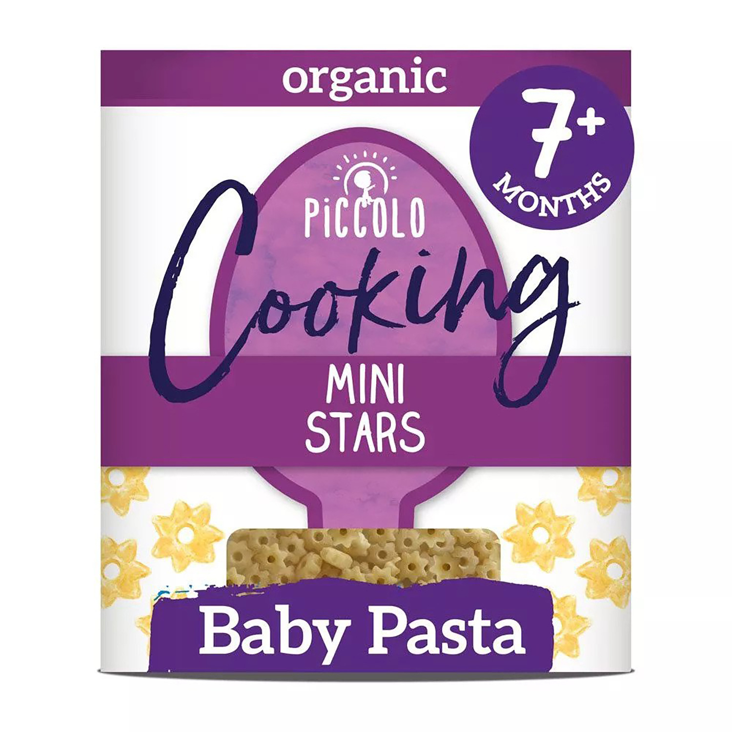 Piccolo Organic Baby Cooking Mini Pasta Stars 7m+