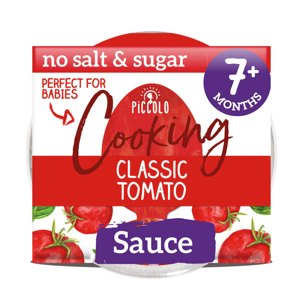 Piccolo Organic Cooking Stir-In Tomato & Basil Pasta Sauce