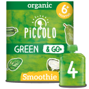 Piccolo Organic Green & Go Smoothie Multipack 6m+