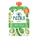 Piccolo Organic Pear, Apple & Spring Greens 4m+