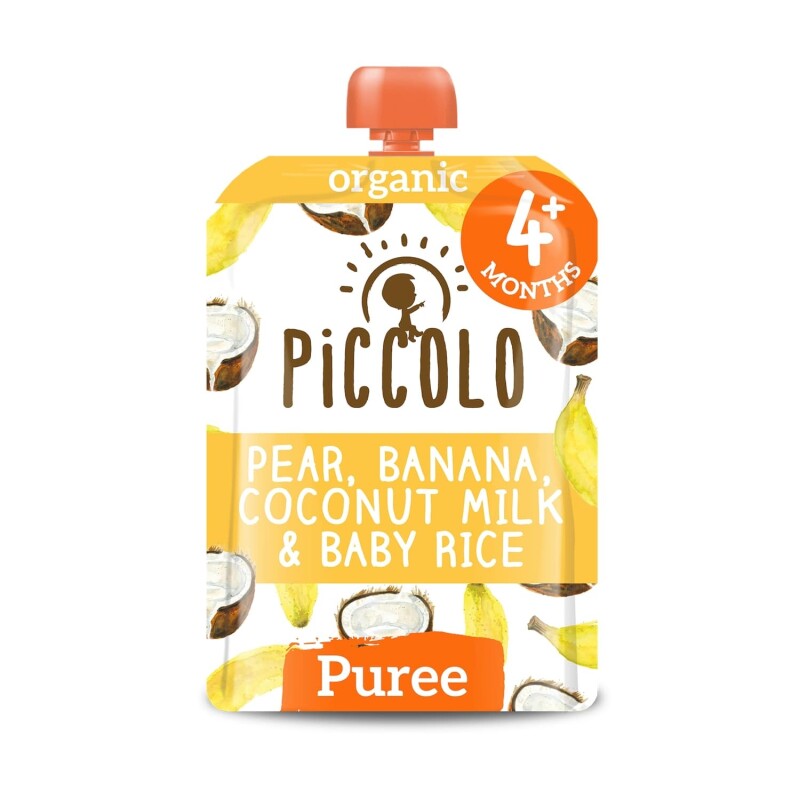 Piccolo Organic Pear, Banana, Coconut Milk & Baby Rice