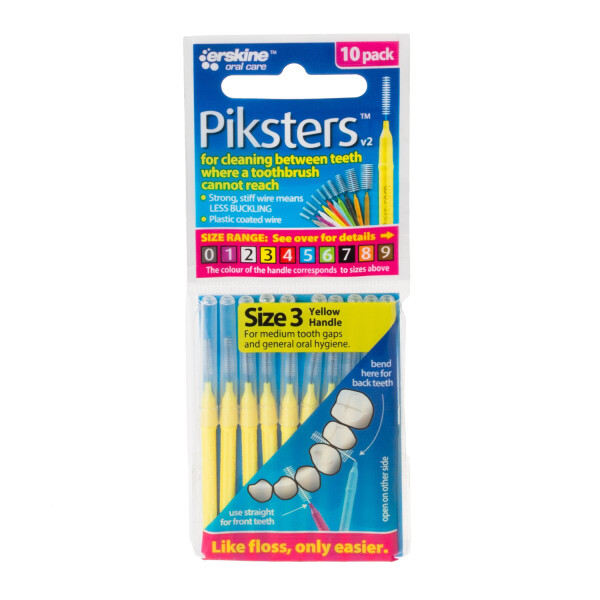 Piksters Interdental Brushes Yellow
