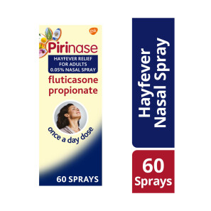 Pirinase Hayfever Relief for Adults 0.05% Nasal Spray 60 Sprays, Once a Day Dose