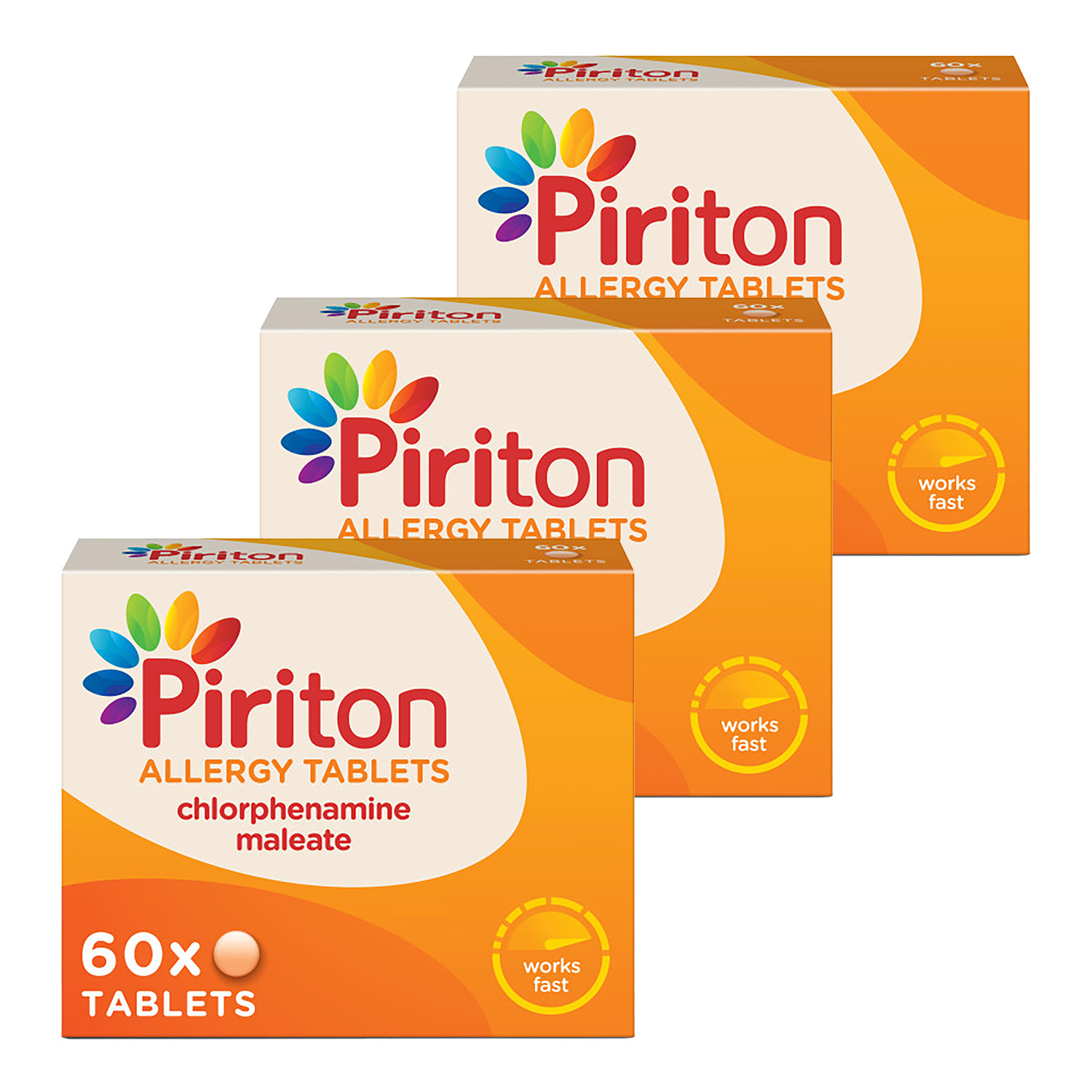 Piriton Allergy Tablets 60's- Triple Pack