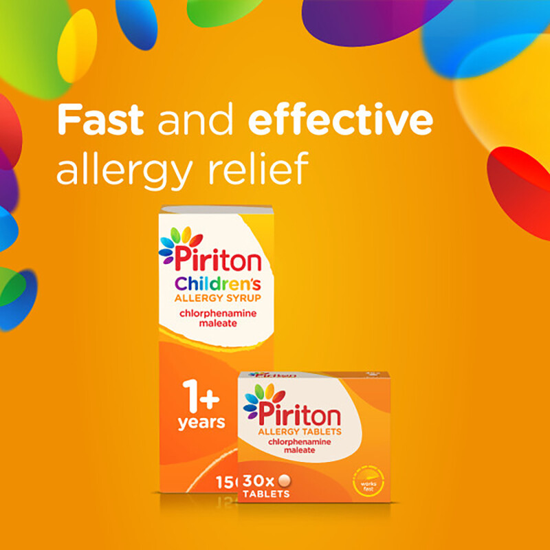 Piriton Hayfever & Allergy Relief Syrup for Children