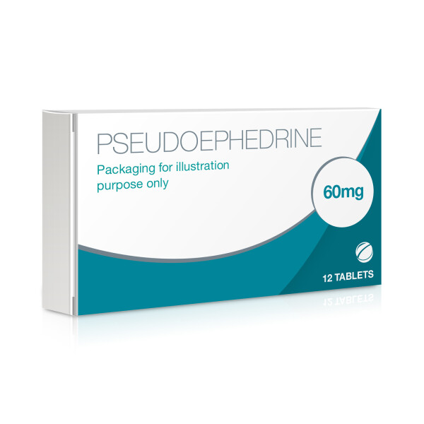 Pseudoephedrine 60mg (Sudafed Alternative) EXPIRY AUGUST 2022